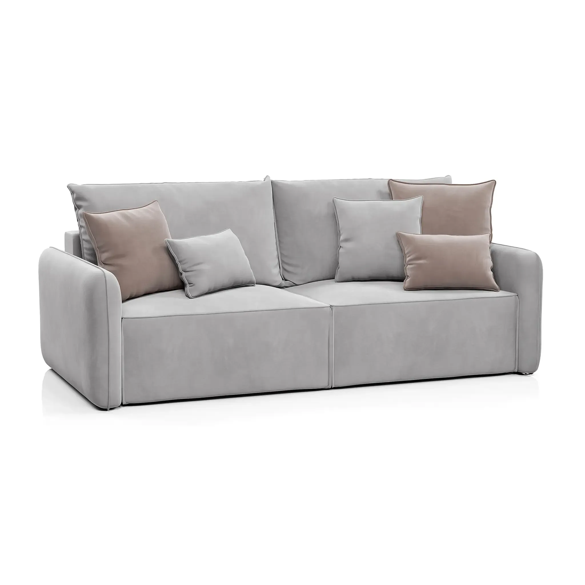 ПОРТЛЕНД Диван прямой светло-серый