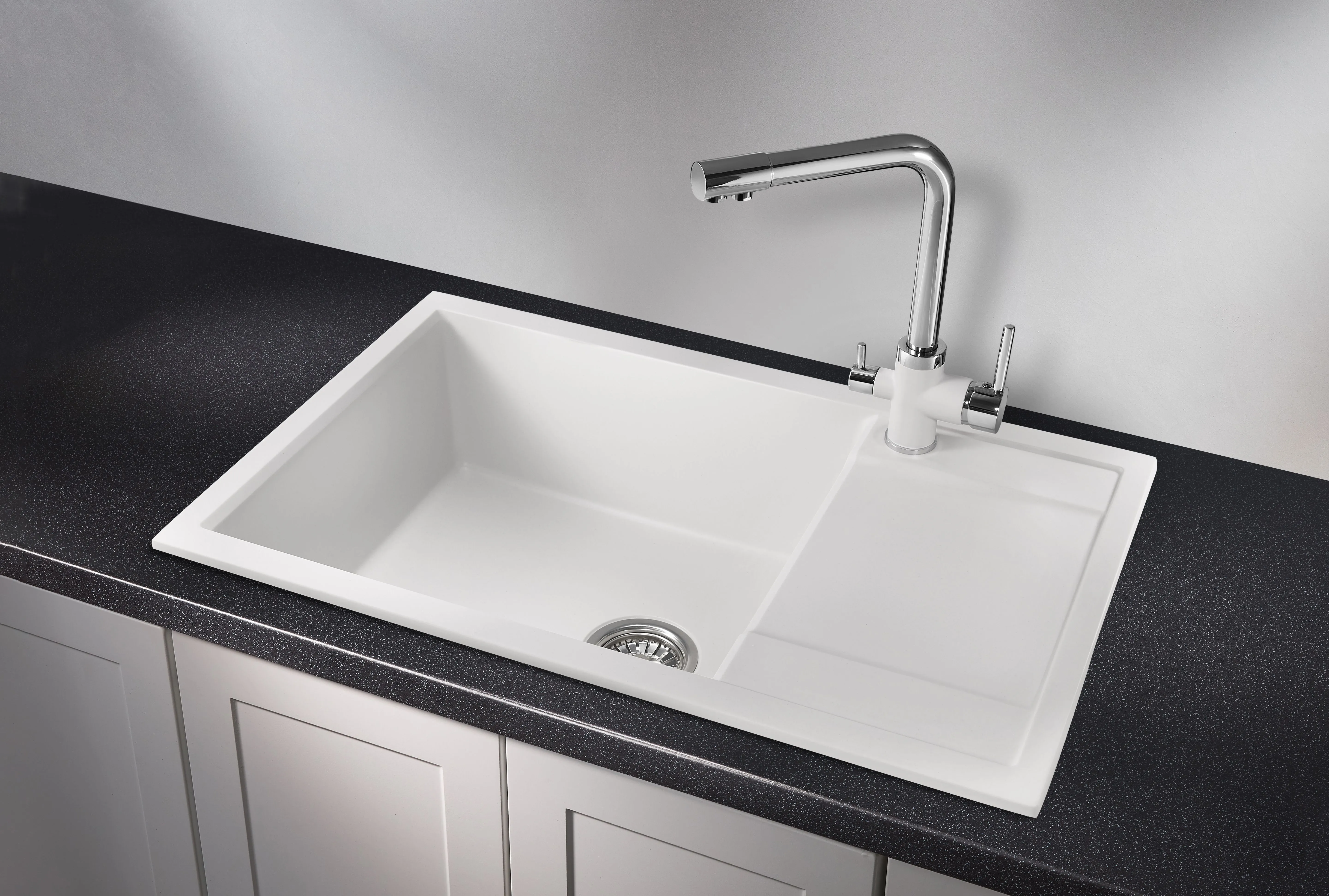 7805, АРКТИК (БЕЛЫЙ), кухонная мойка, кварц