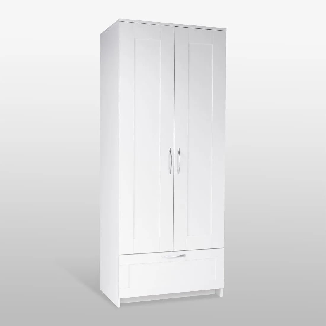 2.02.01.020.1 СИРИУС шкаф комбинированный "2 двери и 1 ящик белый RU"