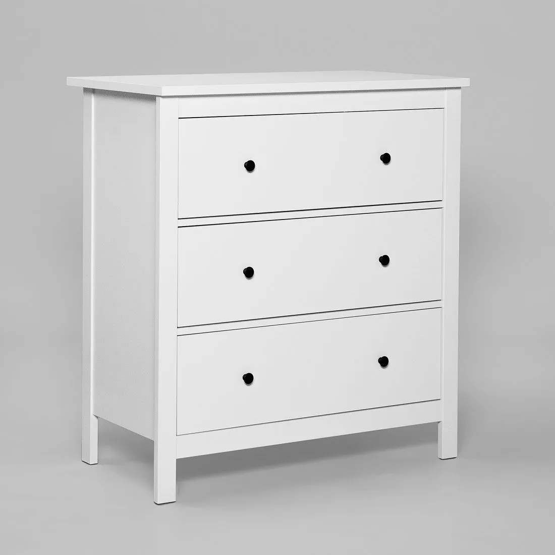 2.08.02.020.1 САГА комод 3 ящика белый