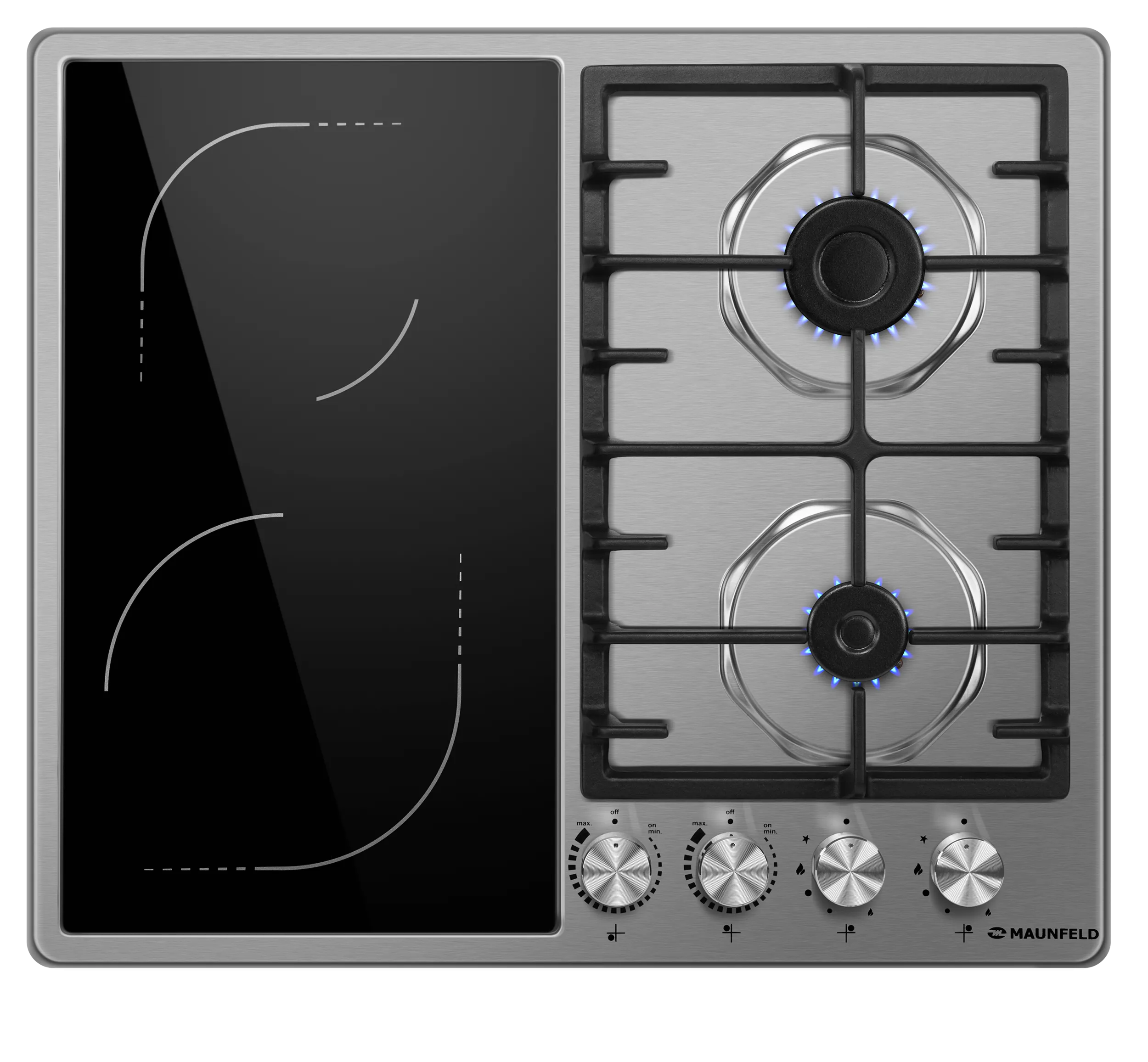 Комбинированная варочная панель MAUNFELD EEHS.642VC.3CS/KG