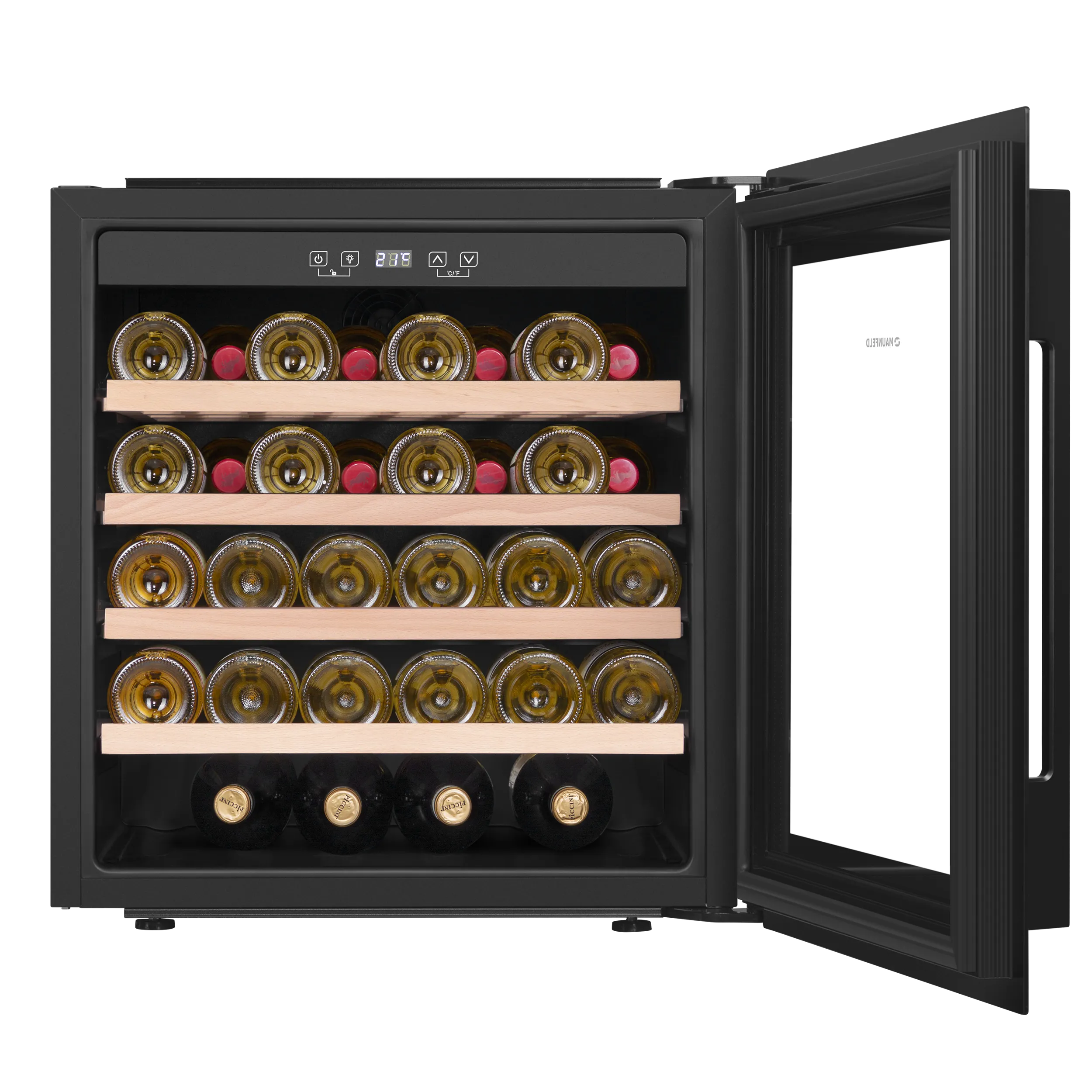 Винный шкаф встраиваемый MAUNFELD MBWC-92S36 Черный