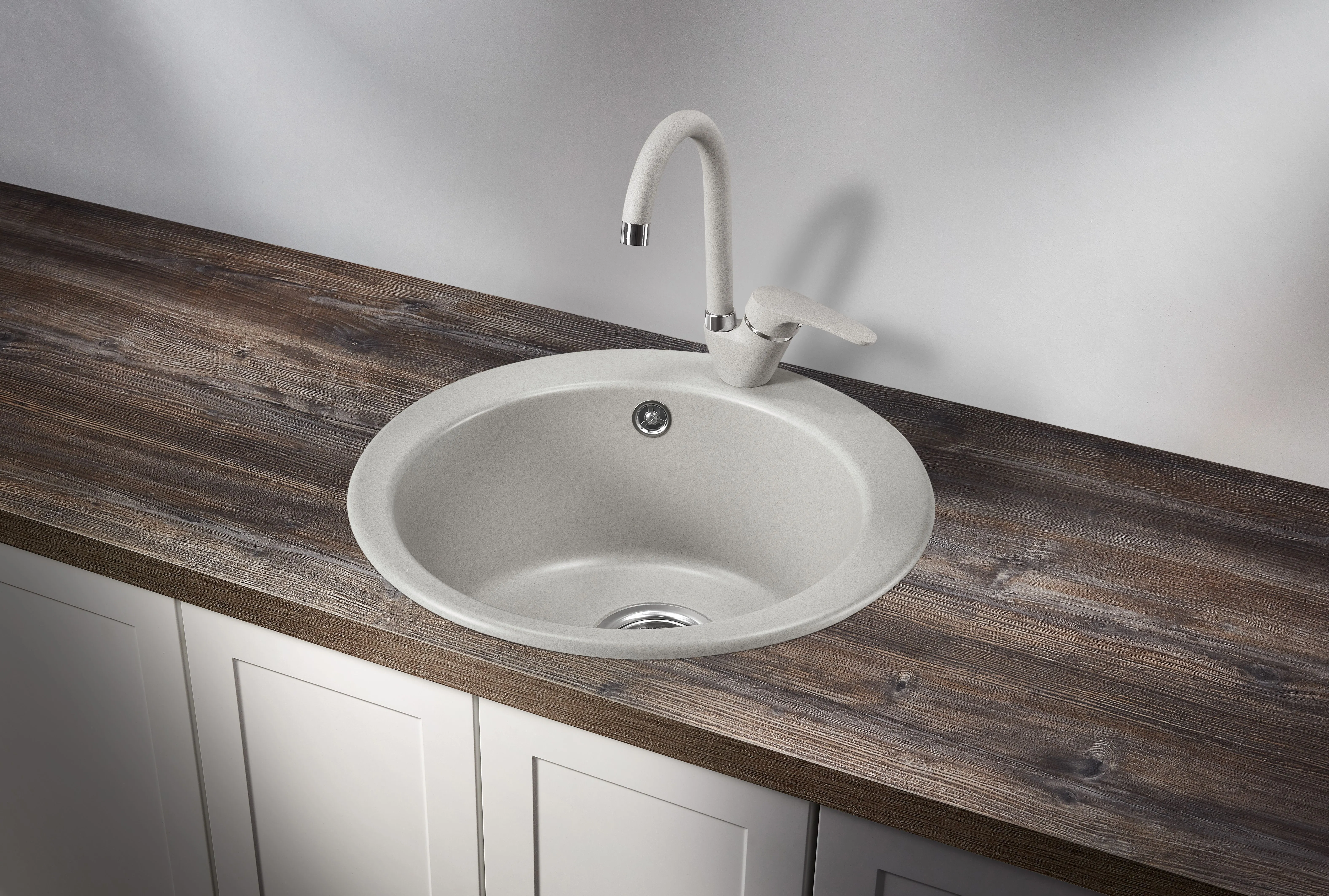 4801, БАЗАЛЬТ, кухонная мойка, кварц