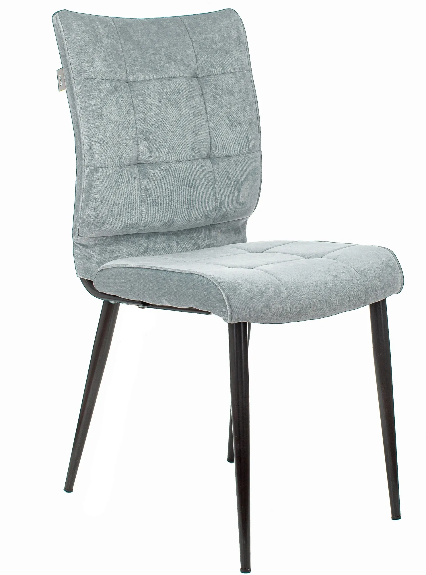 Стул для дома Бюрократ CH-K10 серо-голуб. Light 28 металл черный на ножках (CH-K10_1/LT28)