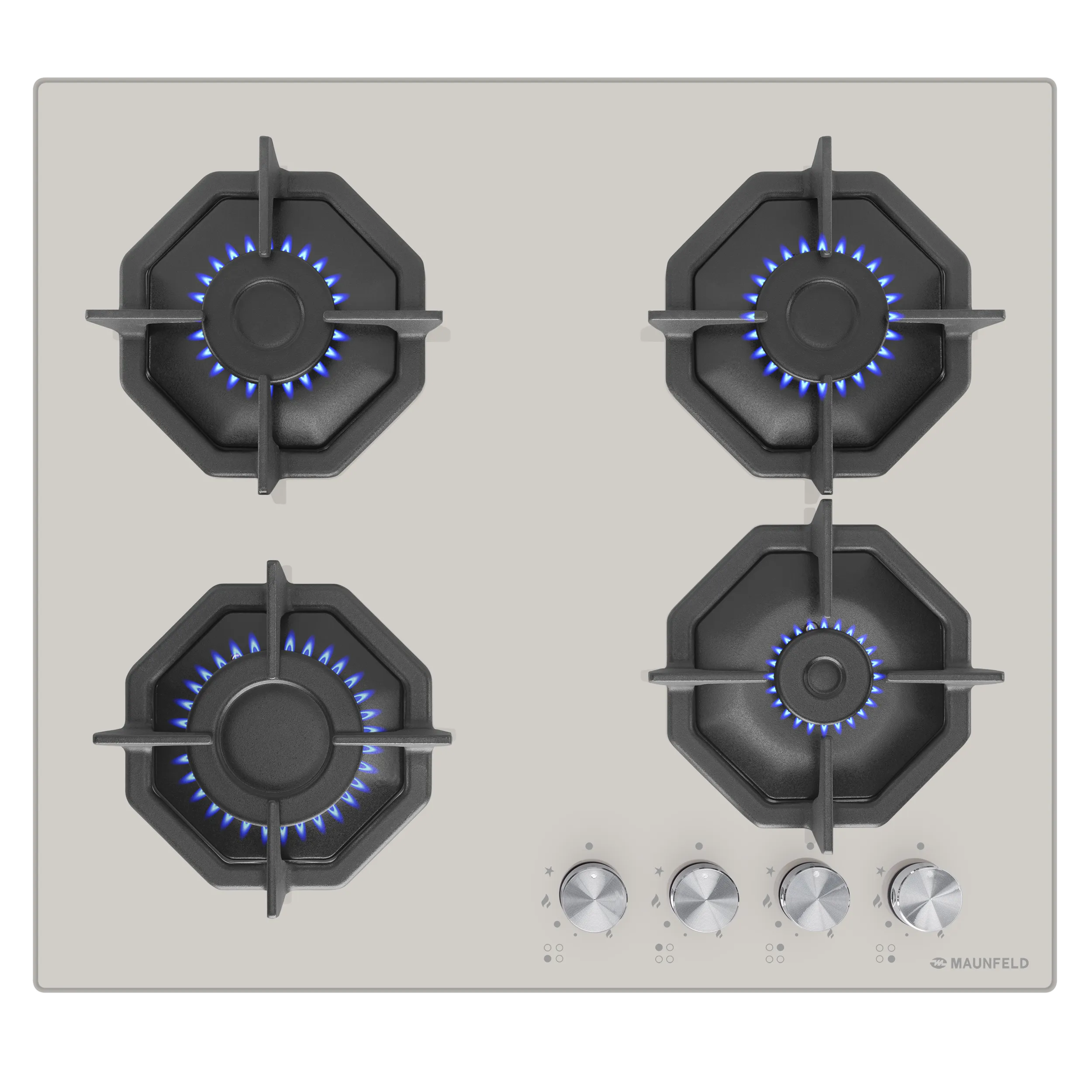 Газовая варочная панель MAUNFELD EGHG.64.2C Бежевый
