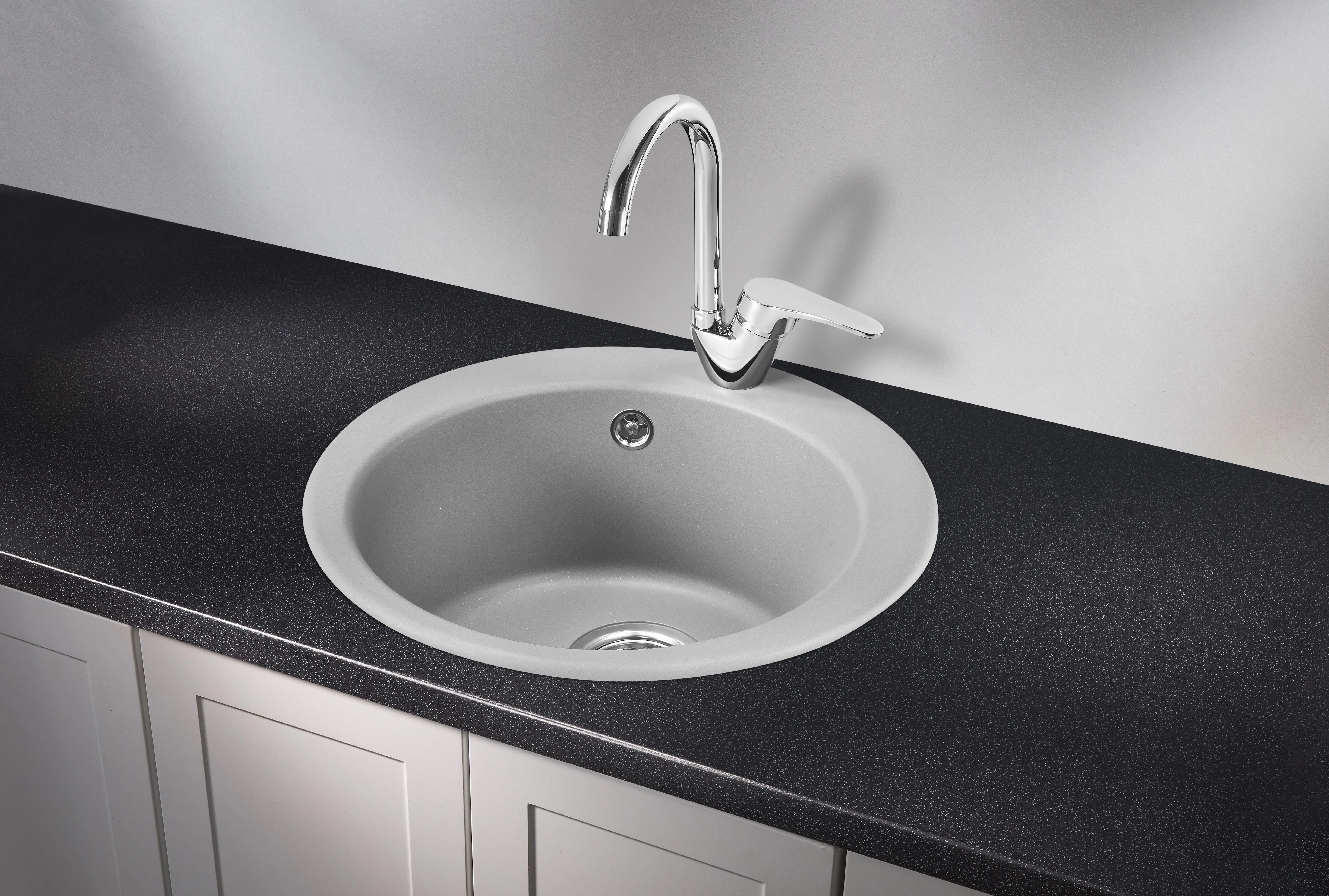 4801, АЛЮМИНИУМ, кухонная мойка, кварц