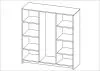 2.02.03.400.1 СИРИУС тумба 2 двери со стеклом и 4 ящика 117х123 белая RU
