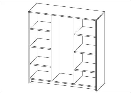2.02.03.400.1 СИРИУС тумба 2 двери со стеклом и 4 ящика 117х123 белая RU