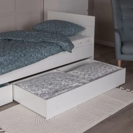 2.01.09.130.1 ОРИОН ящик под кровать выкатной 140 белый RU