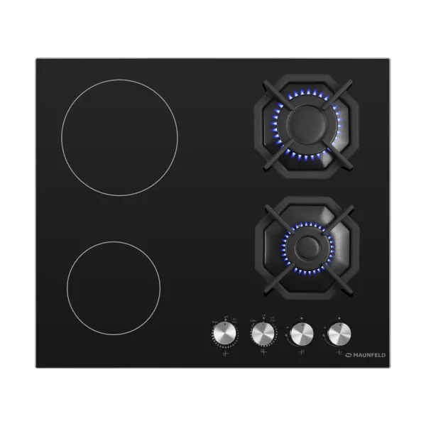 Комбинированная варочная панель MAUNFELD EEHG.642VC.2CB/KG Черный