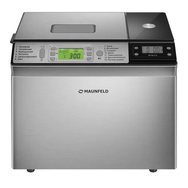 Хлебопечка MAUNFELD MBM-900DSS Нержавеющая сталь