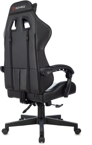 Кресло игровое Zombie GAME TETRA черный/красный экокожа крестов. пластик