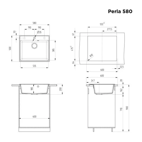 Perla 580 Кремовый