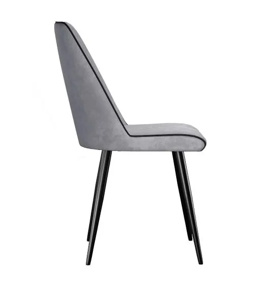Стул DikLine 324 поворотный B22 GREY, ножки черные