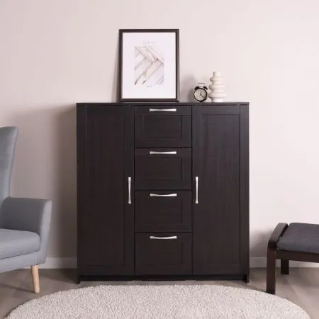 2.02.03.350.5 СИРИУС тумба 2 двери и 4 ящика 117х123 Дуб Венге RU