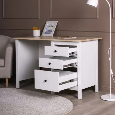 2.08.06.160.14 САГА стол письменный 120х56 белый/ясень