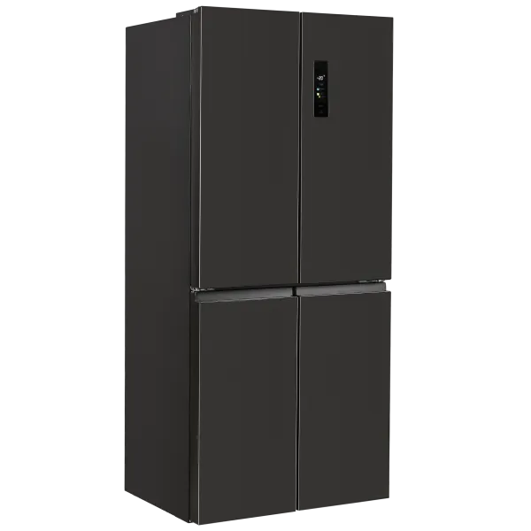 Холодильник с инвертором MAUNFELD MFF183NFE Черная нержавеющая сталь