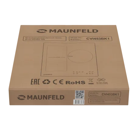 Индукционная варочная панель с объединением зон Bridge Induction MAUNFELD CVI453BK1 Черный