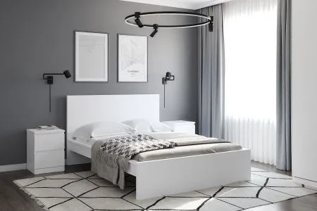 S00975 Варма Сэнг 140 кровать, 156х208х100/38, белый