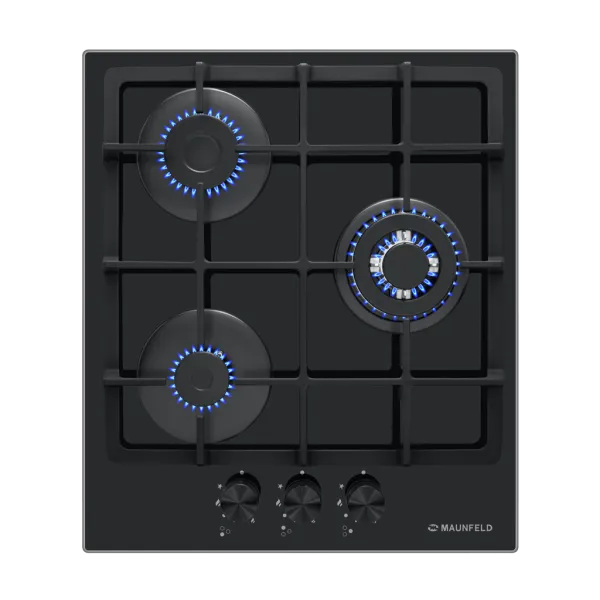 Газовая варочная панель MAUNFELD EGHG.43.33C Черный/черная фурнитура