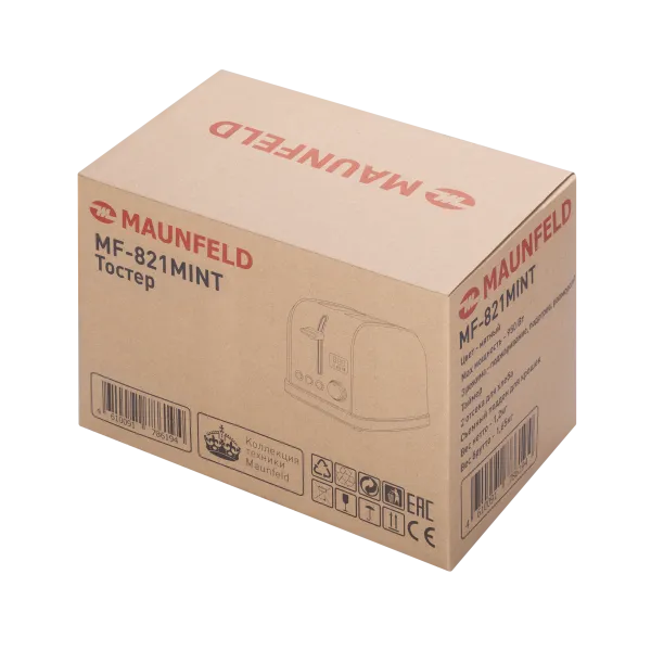 Тостер MAUNFELD MF-821 Мятный