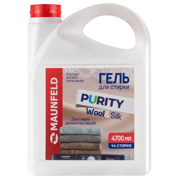 Гель для стирки Maunfeld Purity Wool&Silk 4700мл MWL4700PD Белый