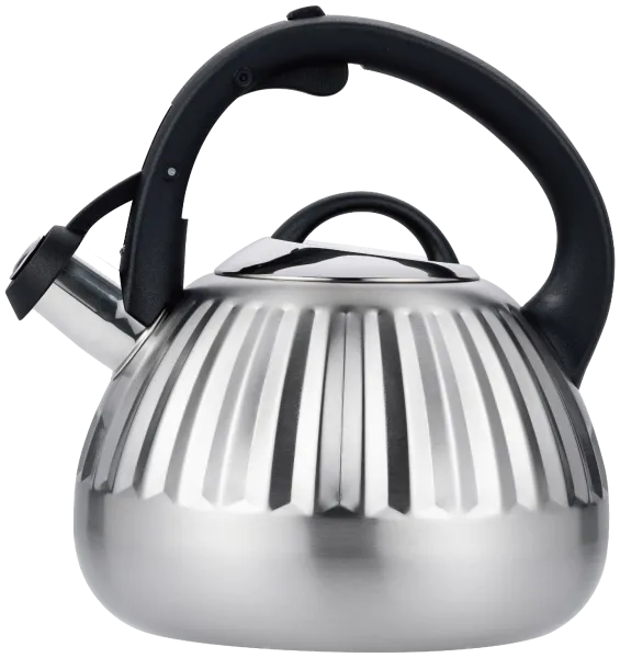 Чайник со свистком MAUNFELD WAFFLE MF117W25KT из нержавеющей стали 2,5 л