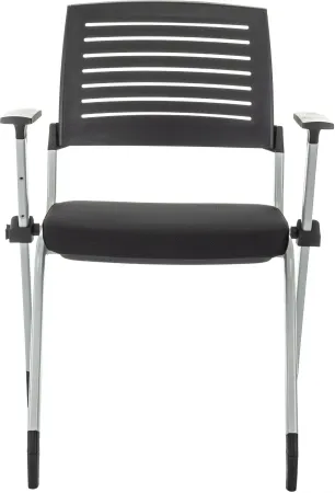 Стул Бюрократ X-Click черный на ножках металл серый