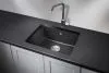 5551, ЧЁРНЫЙ, кухонная мойка, кварц