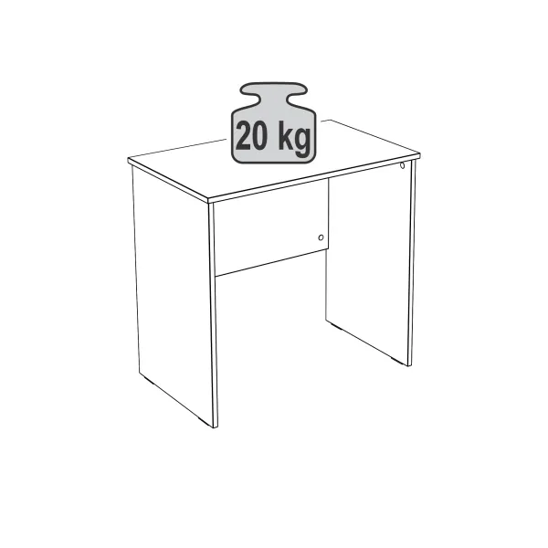 2.03.06.010.1 КАСТОР стол письменный 80х50 RU белый