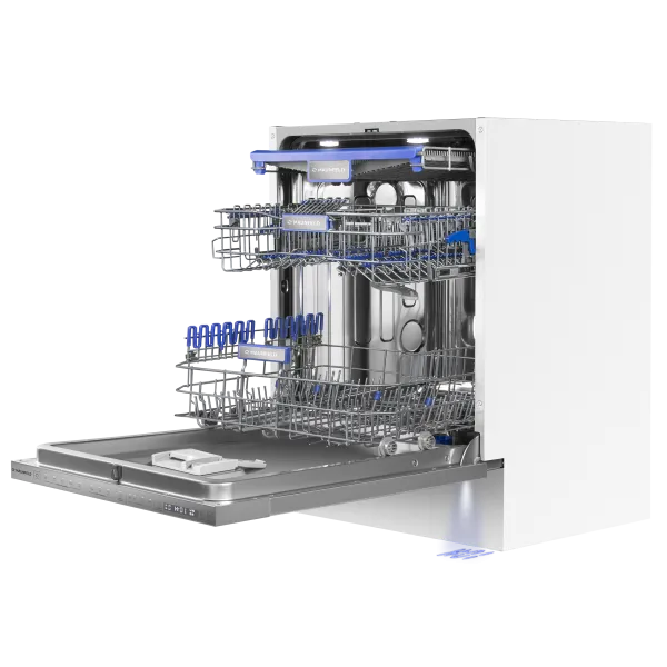 Посудомоечная машина с проекцией таймера на пол и автооткрыванием MAUNFELD MLP60330T Smart Beam Inverter Нержавеющая сталь