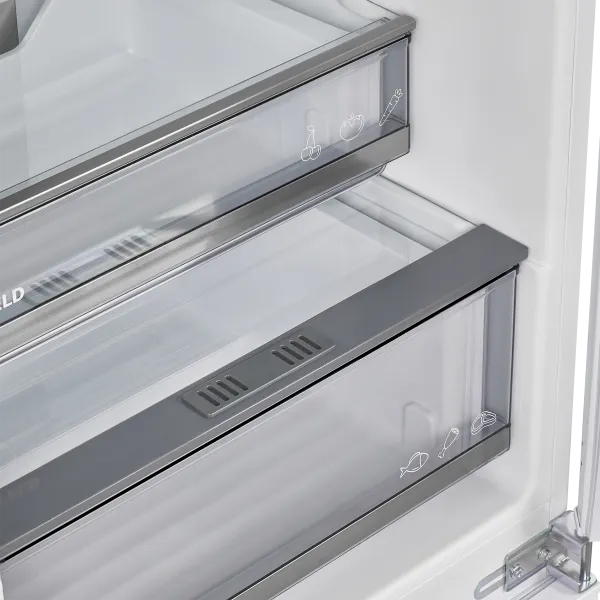 Встраиваемый холодильник NO FROST с инвертором MAUNFELD MBF177NFFWGR Inverter Белый