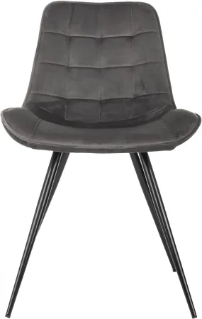 Стул для дома Бюрократ CH-K2 т.серый Holland 18 металл черный на ножках (CH-K2_1/HL18)