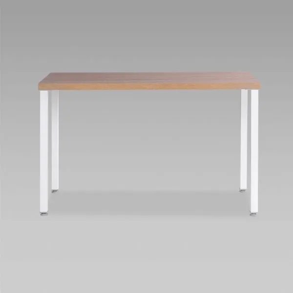 S00890 Ингар 1/ТТ стол письменный 120x75x55, дуб беленый/белый