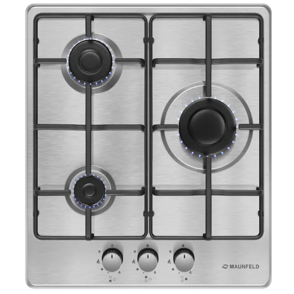 Газовая варочная панель MAUNFELD EGHS.43.3STS-ES Нержавеющая сталь