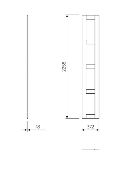 2.06.14.360.4 МАКС комплект дверей 75 (4 заполнения) серый, ручка-кнопка