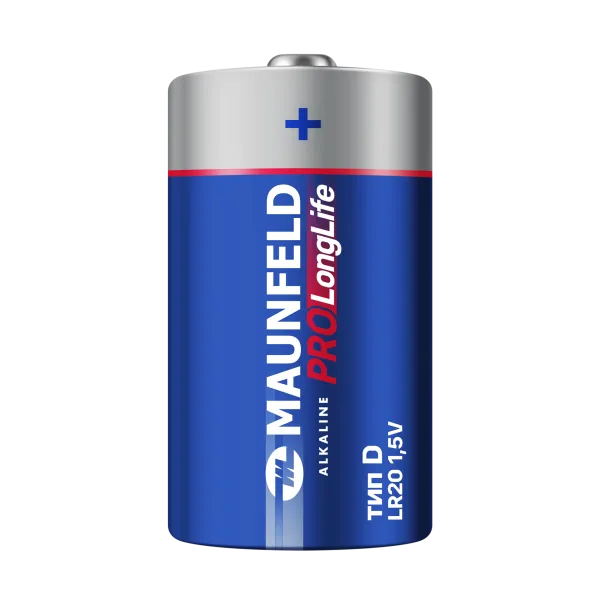 Батарейки MAUNFELD PRO Long Life Alkaline D(LR20) MBLR20-BL2, блистер 2 шт.