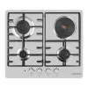 Комбинированная варочная панель MAUNFELD EEHS.64.3CS/KG Нержавеющая сталь