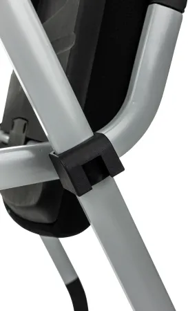 Стул Бюрократ X-Click черный на ножках металл серый