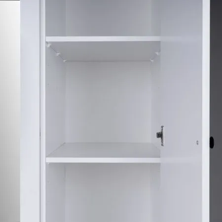 2.08.01.040.1 САГА шкаф 3 двери с зеркалом белый