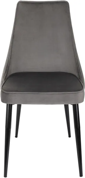 Стул для дома Бюрократ CH-K4 т.серый Holland 18 металл черный на ножках (CH-K4_1/HL18)