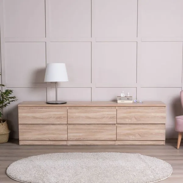 2.03.03.110.3 КАСТОР тумба 6 ящиков RU сонома