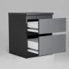 2.03.03.050.4 КАСТОР тумба 2 ящика RU серый