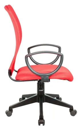 Кресло Бюрократ CH-599AXSN красный TW-35N сиденье красный TW-97N сетка/ткань крестов. пластик