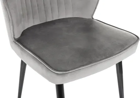 Стул для дома Бюрократ CH-K5 т.серый Holland 18 металл черный на ножках (CH-K5_1/HL18)