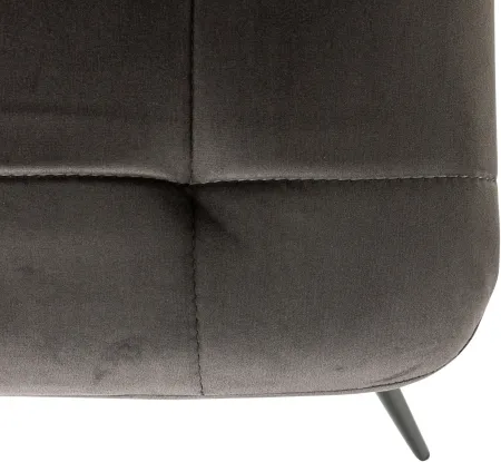 Стул для дома Бюрократ CH-K1 т.серый Holland 18 металл черный на ножках (CH-K1_1/HL18)