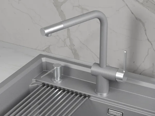 5017, АРКТИК (БЕЛЫЙ), СМЕСИТЕЛЬ КУХОННЫЙ