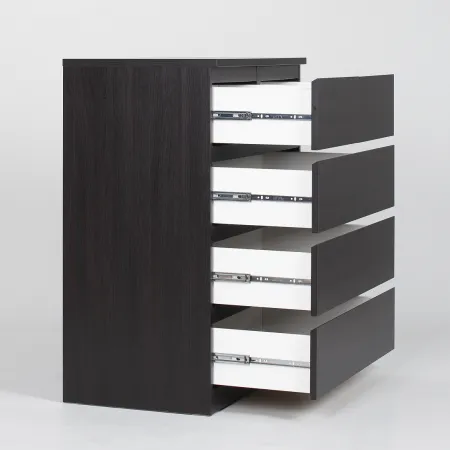 Комод МАЛЬТА высокий с пятью выдвижными ящиками, цвет Дуб Венге