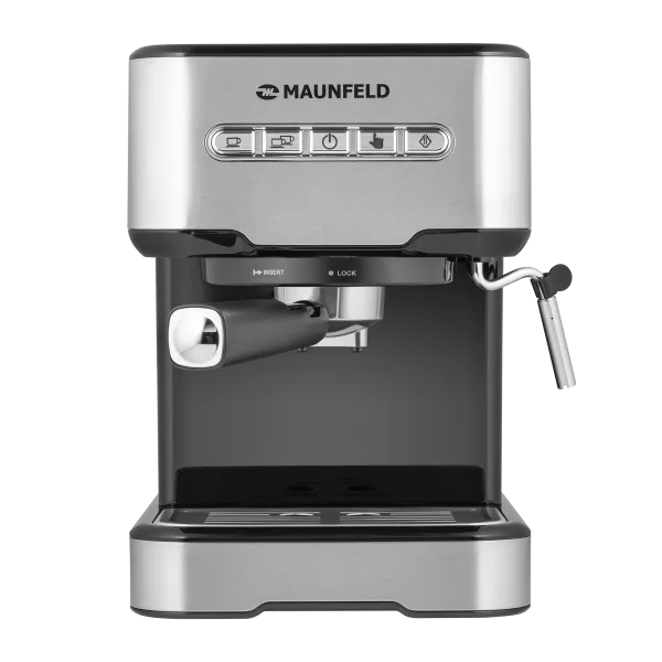 Кофемашина рожкового типа MAUNFELD MF-724S Нержавеющая сталь