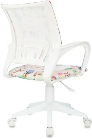 Кресло детское Бюрократ Burokids 1 W мультиколор принцесски крестов. пластик пластик белый